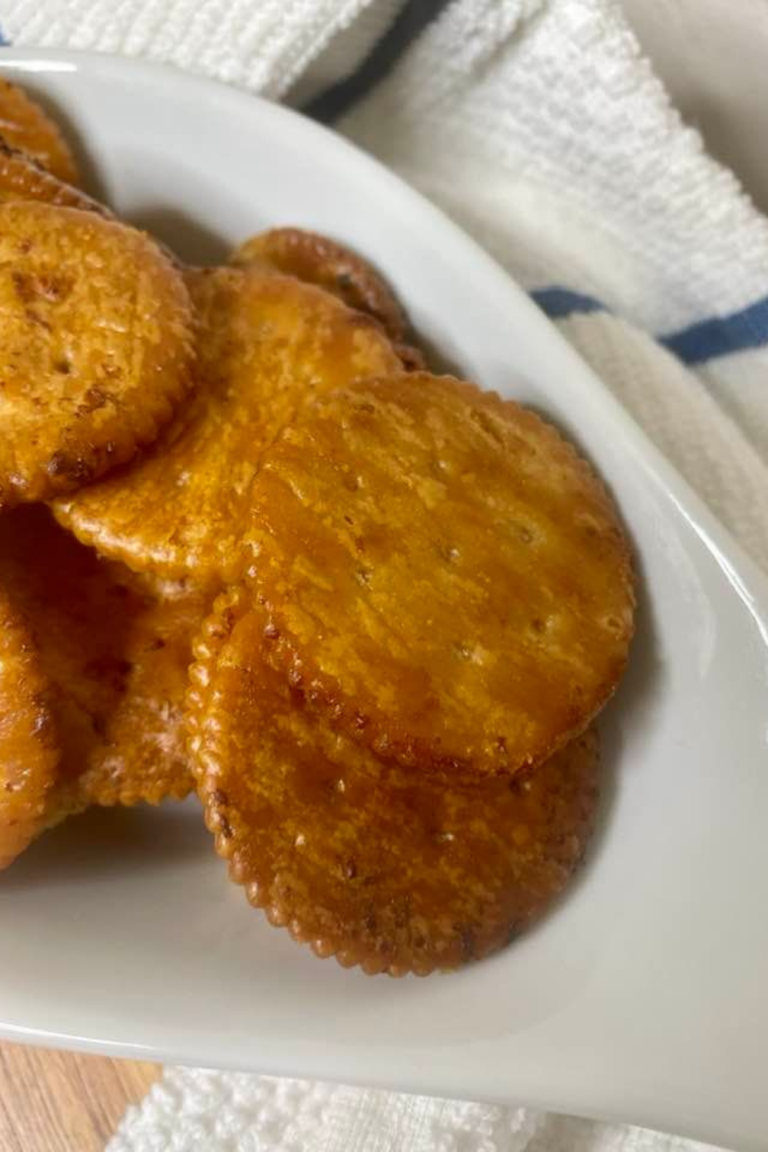 Air Fryer Ranch Ritz Crackers - Fork To Spoon