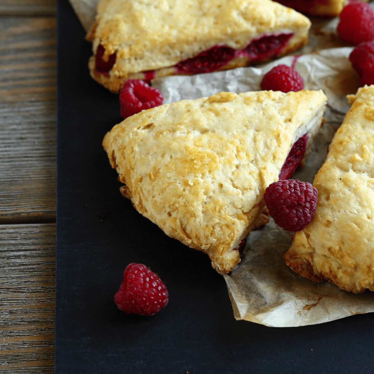Air Fryer Raspberry Scones
