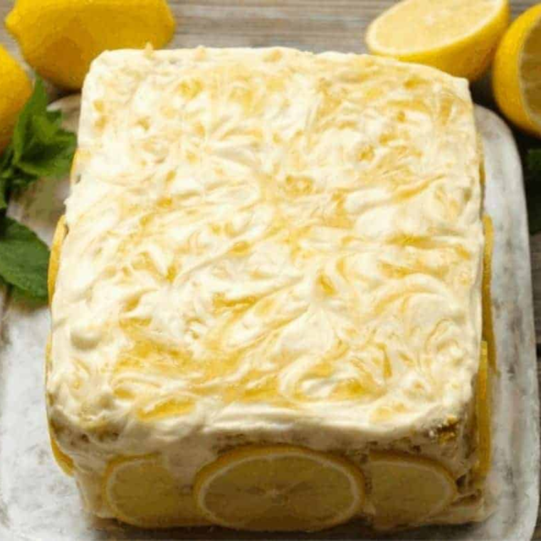 Air Fryer Sour Cream Lemon Cake