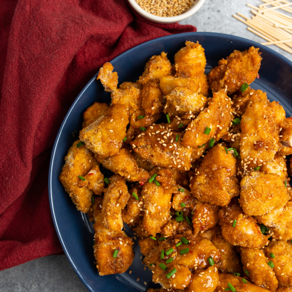 air fryer sweet chili chicken bites