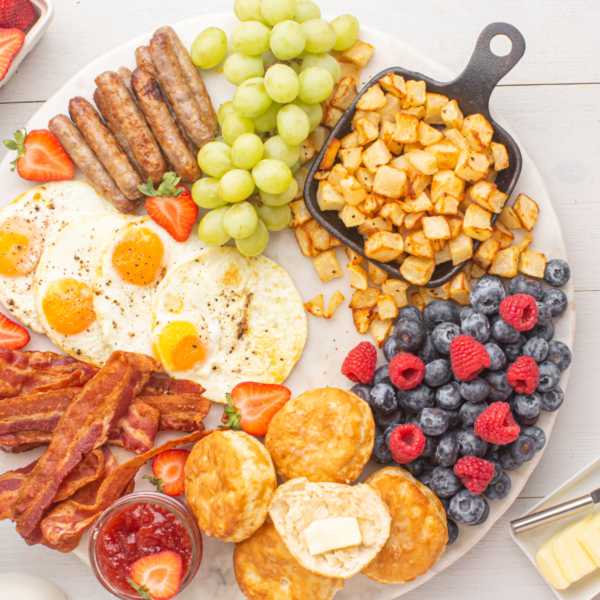 Air Fryer Breakfast Charcuterie Board - Fork To Spoon