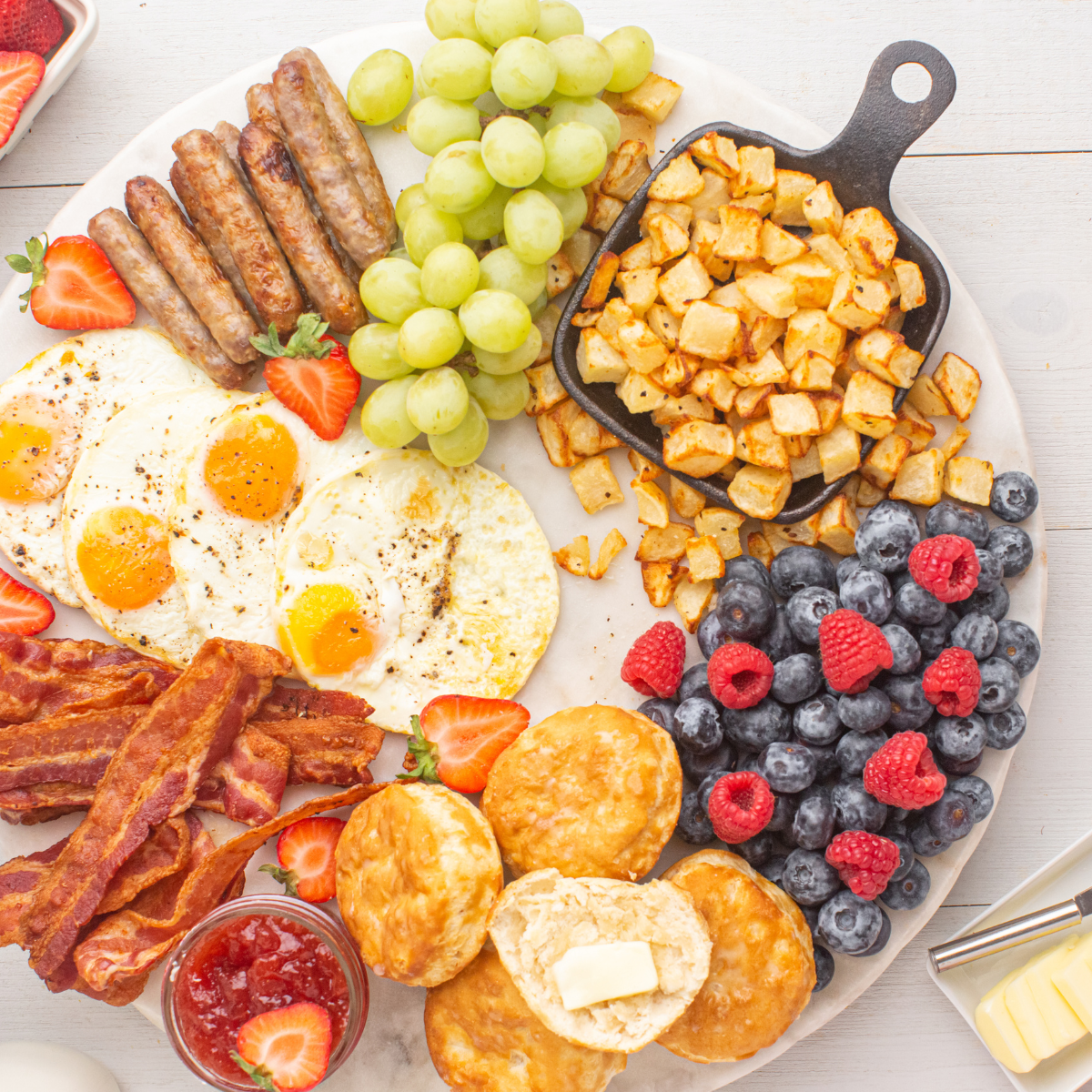Air Fryer Breakfast Charcuterie Board