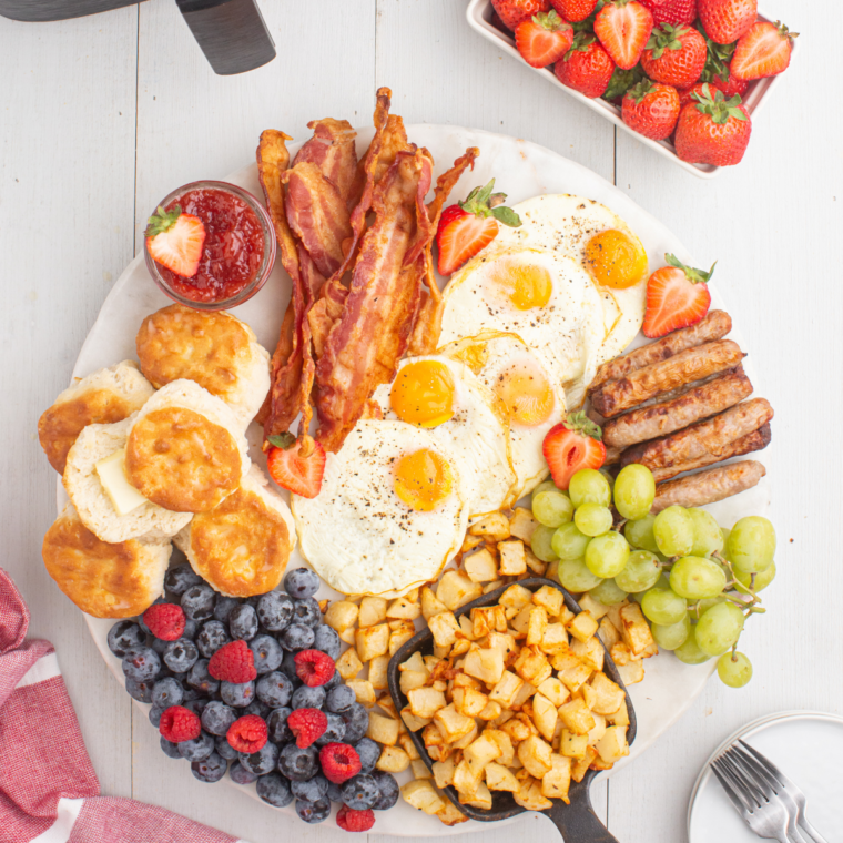Air Fryer Breakfast Charcuterie Board