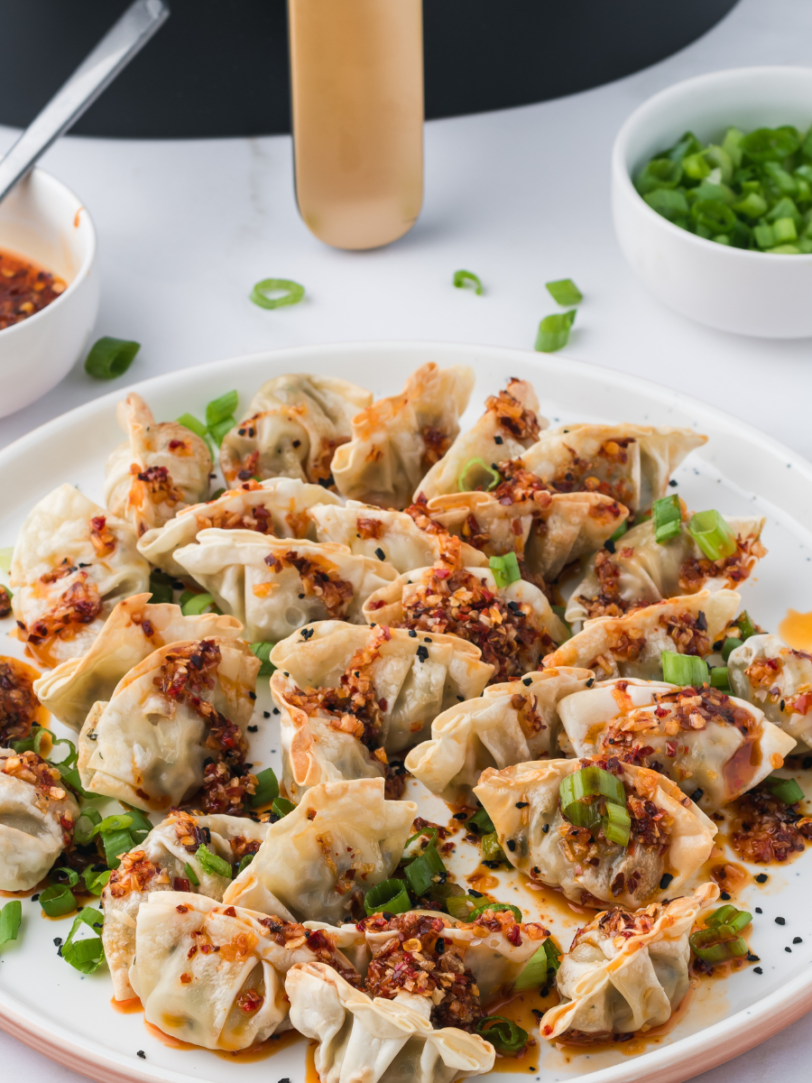 Air Fryer Frozen Ling Ling Potstickers Fork To Spoon