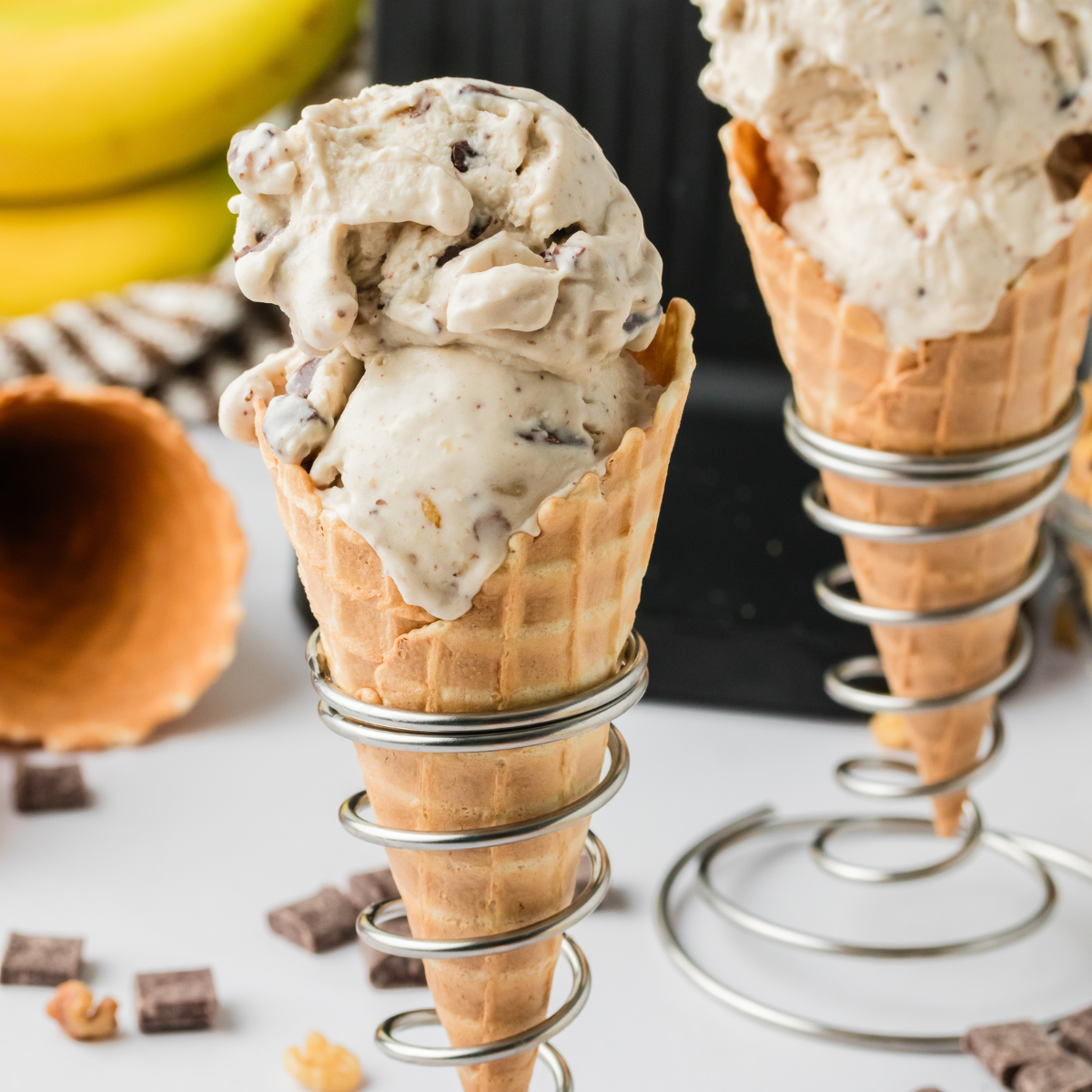 Ninja Creami Copycat Ben & Jerry's Chunky Monkey Ice Cream Recipe