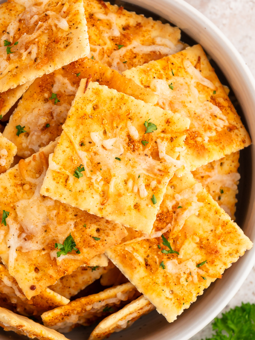 Air Fryer Buffalo Oyster Crackers Fork To Spoon