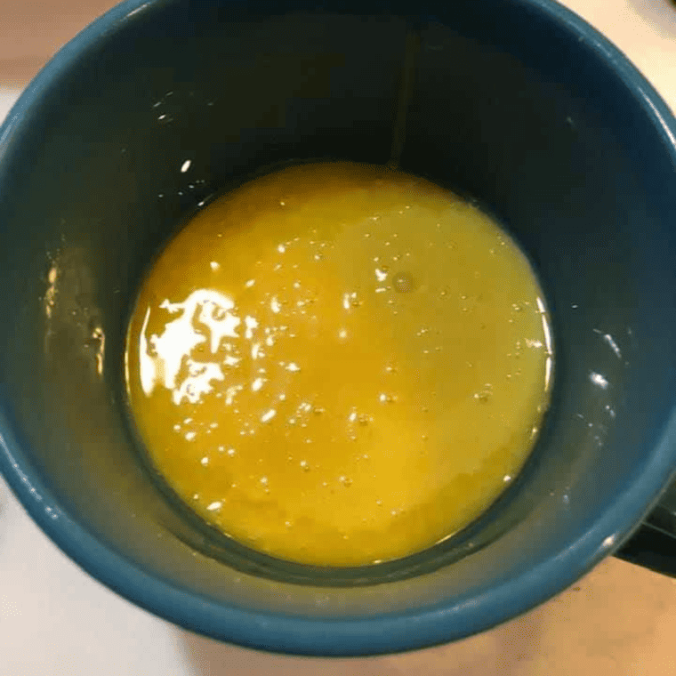 Air Fryer Yellow Mug Cake