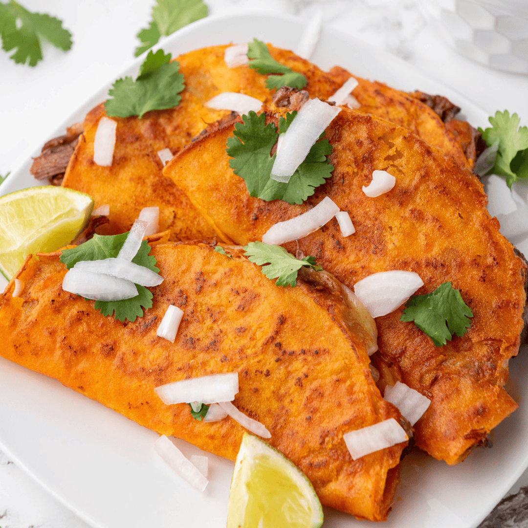 air fryer birria tacos