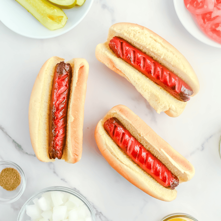 Air Fryer Chicago Hot Dogs
