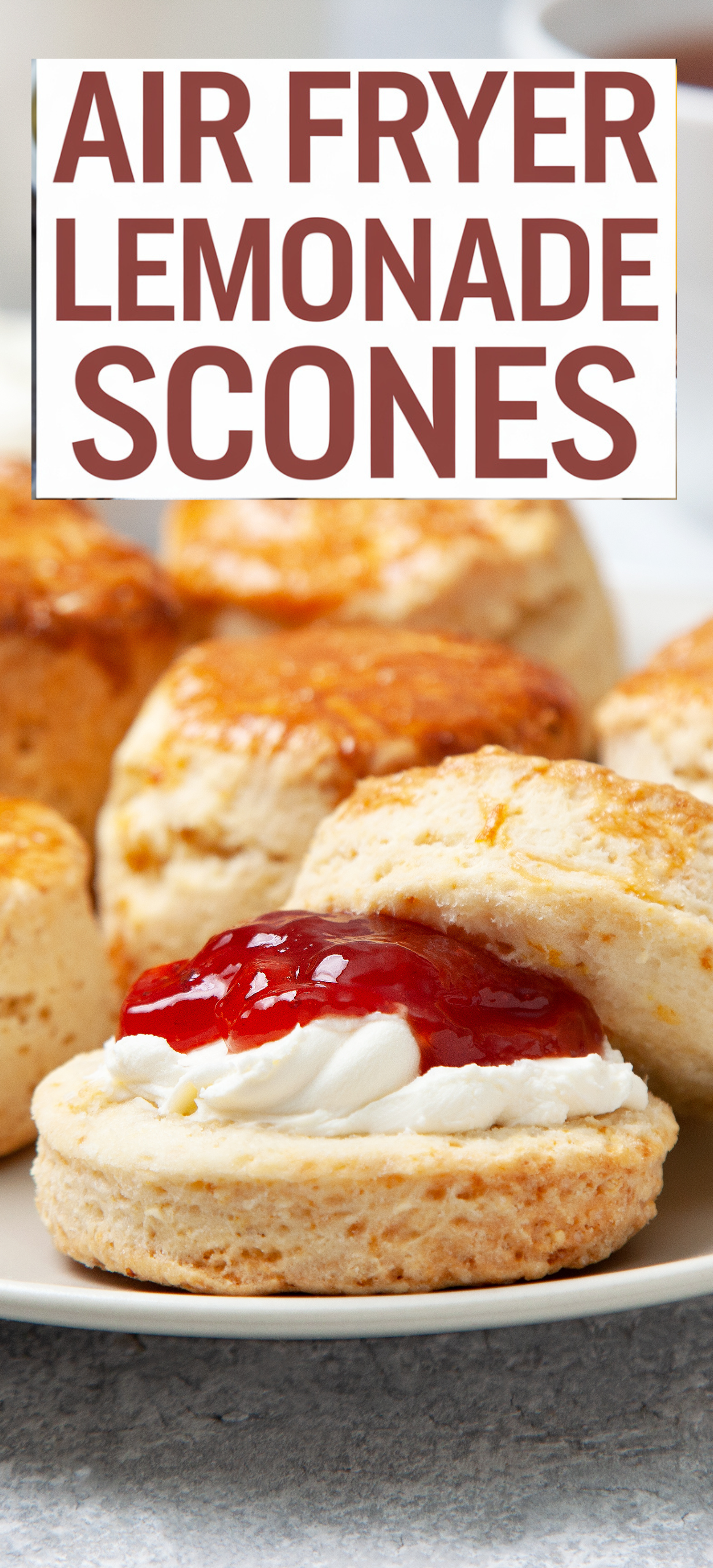 Air Fryer Lemonade Scones