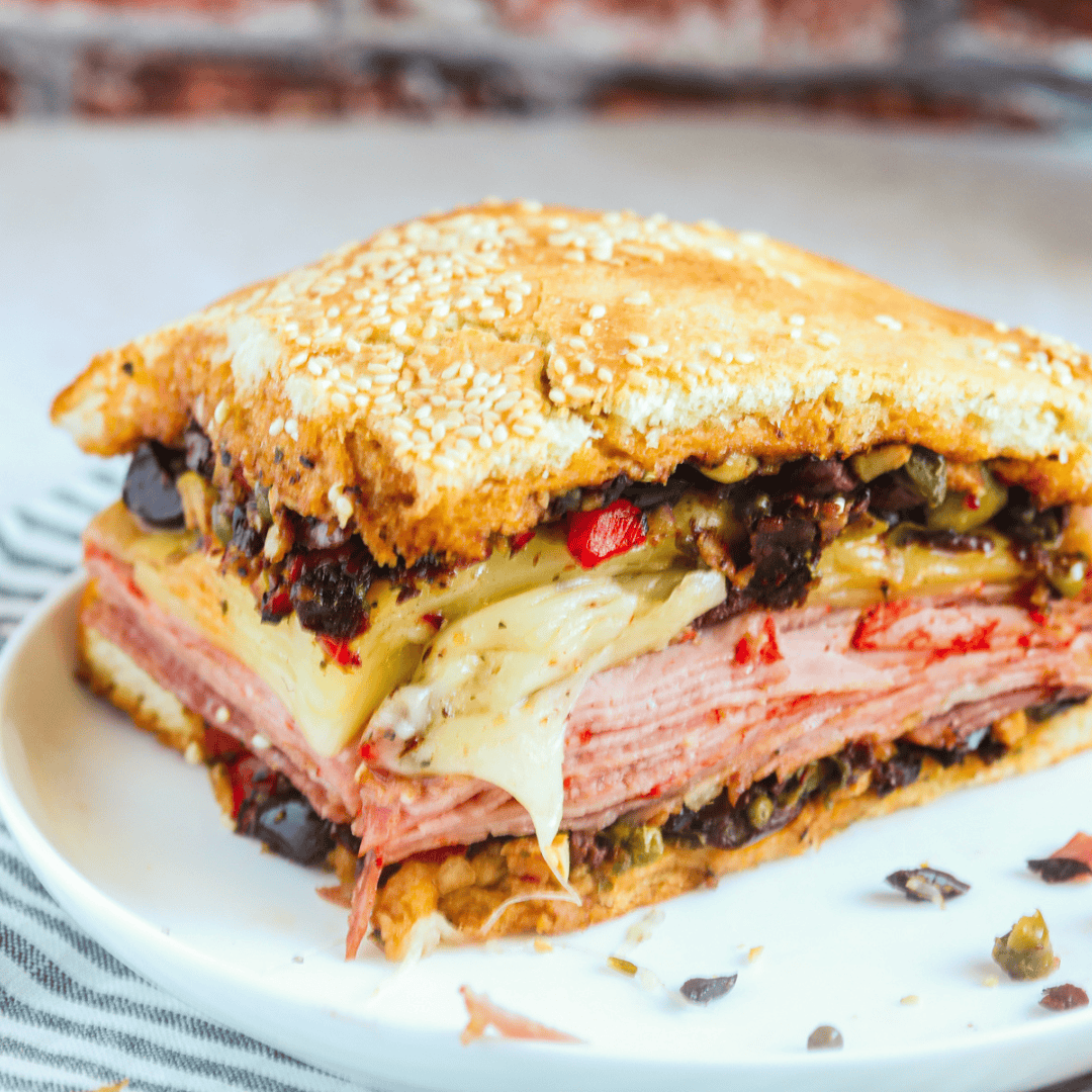 Air Fryer Muffaletta Sandwich-image
