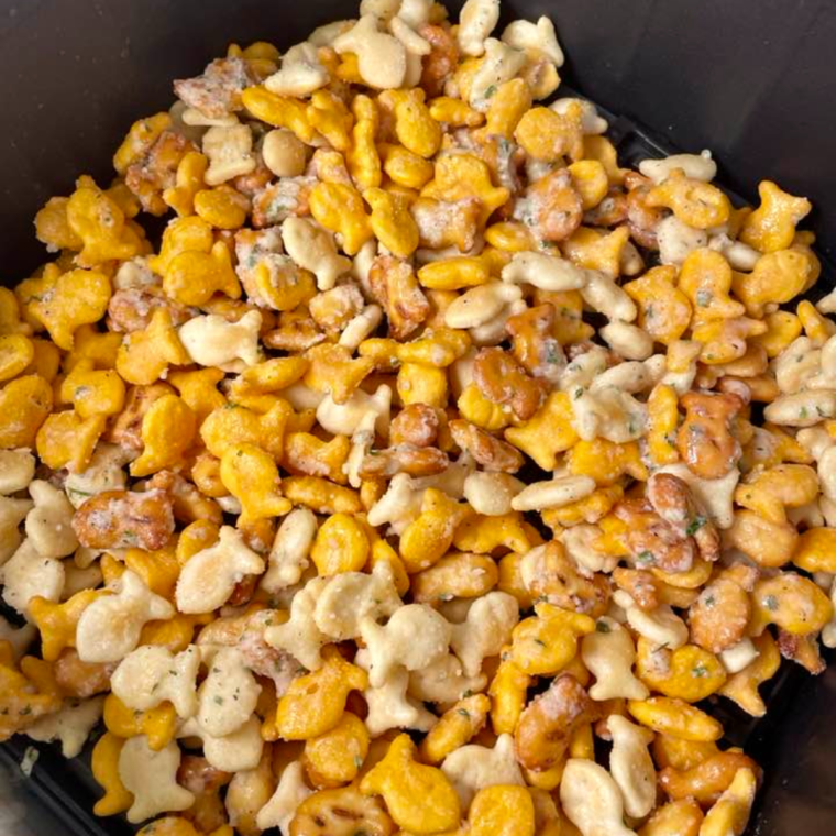 Air Fryer Ranch Goldfish Snack Mix