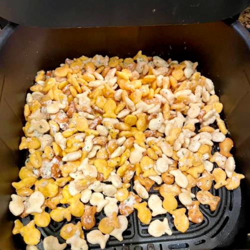 Air Fryer Ranch Goldfish Snack Mix - Fork To Spoon