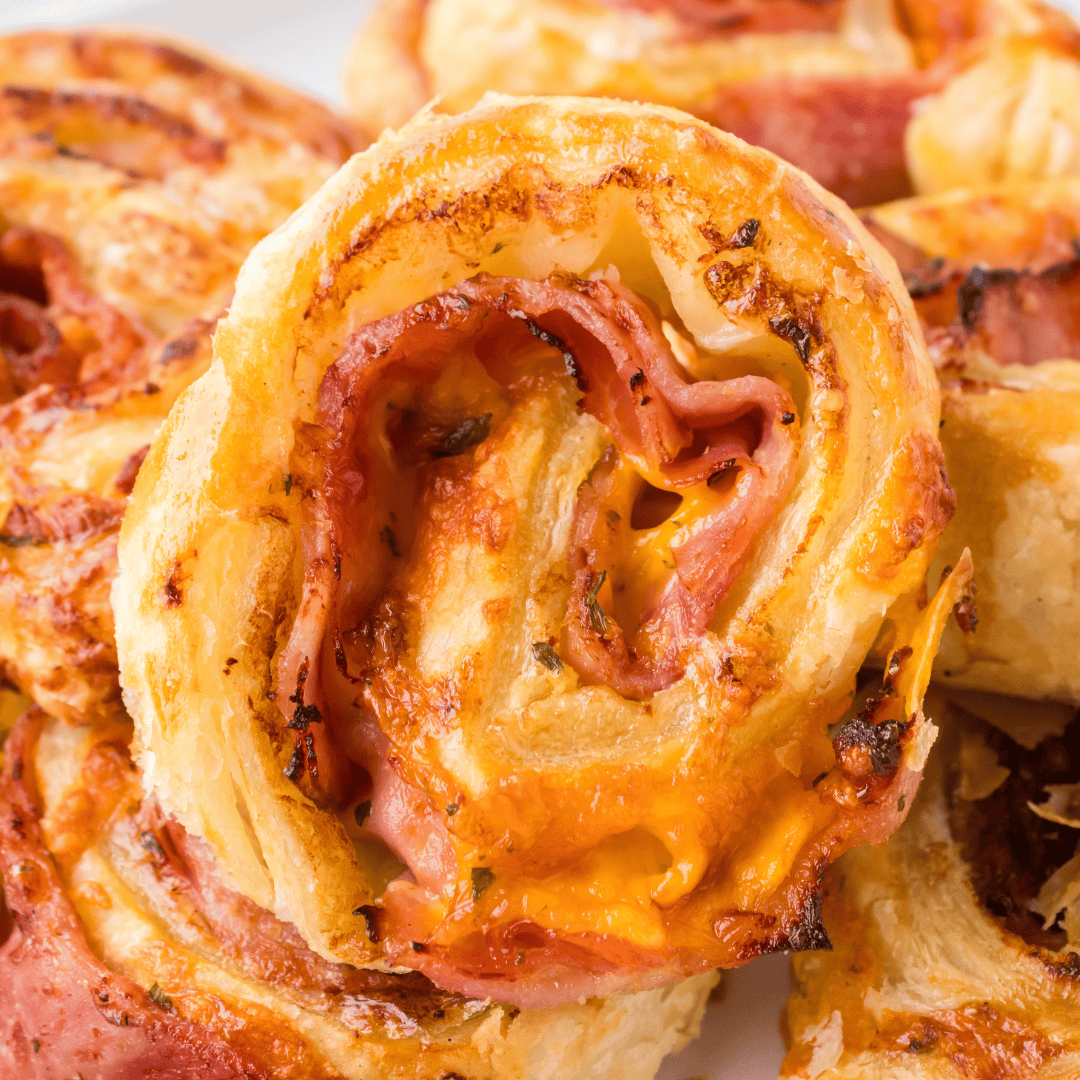 Air Fryer Ranch Ham and Cheese Pinwheels