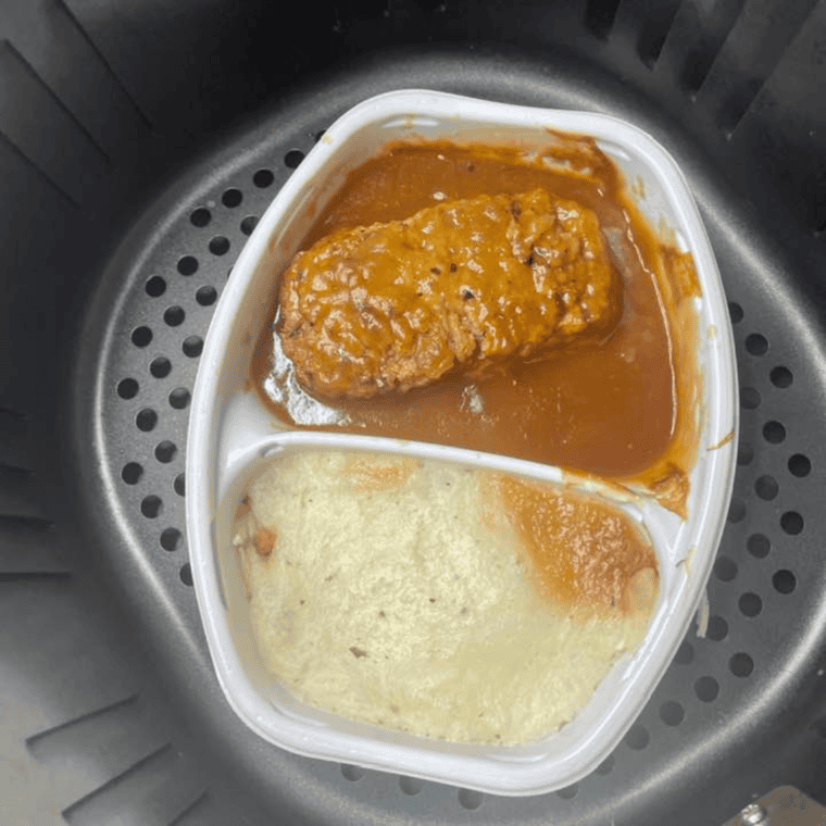 Air Fryer Stouffer’s Frozen Meatloaf