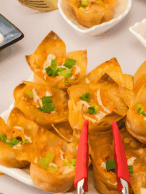 Buffalo Chicken Rangoons