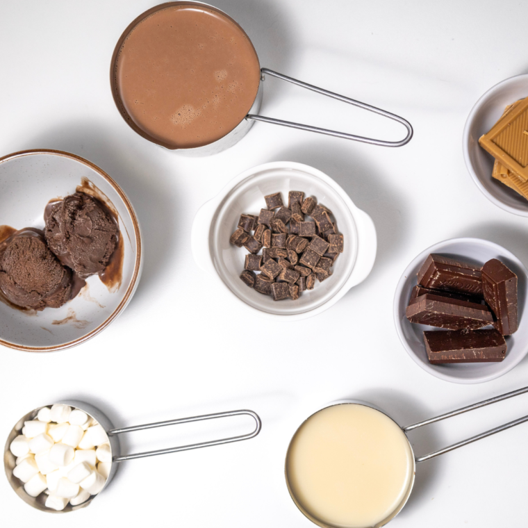 Ninja Creami Freakshake Ingredients on kitchen table.