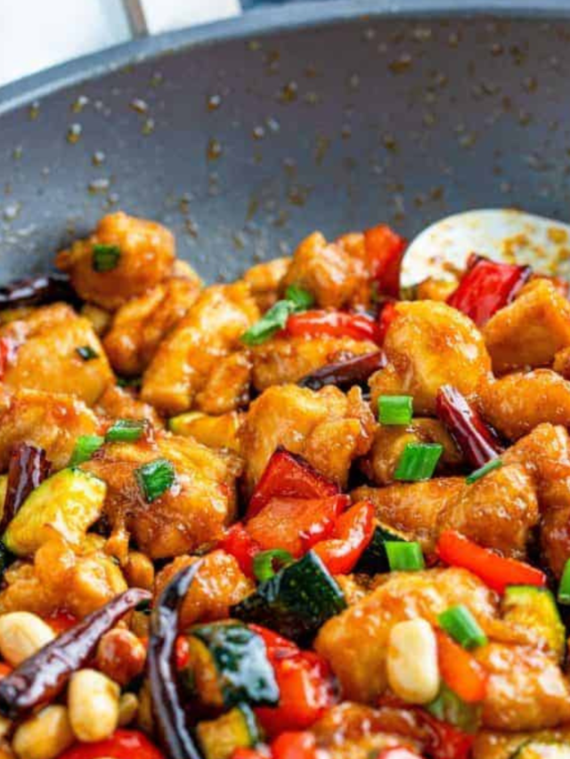 Air Fryer Kung Pao Chicken