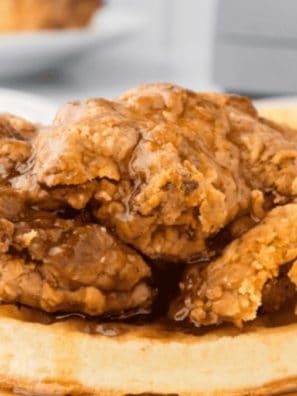 Air Fryer chicken and waffles