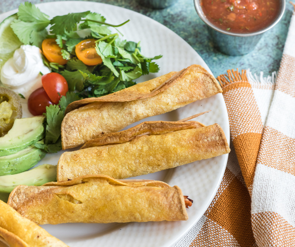 Air Fryer Pork Taquitos Fork To Spoon
