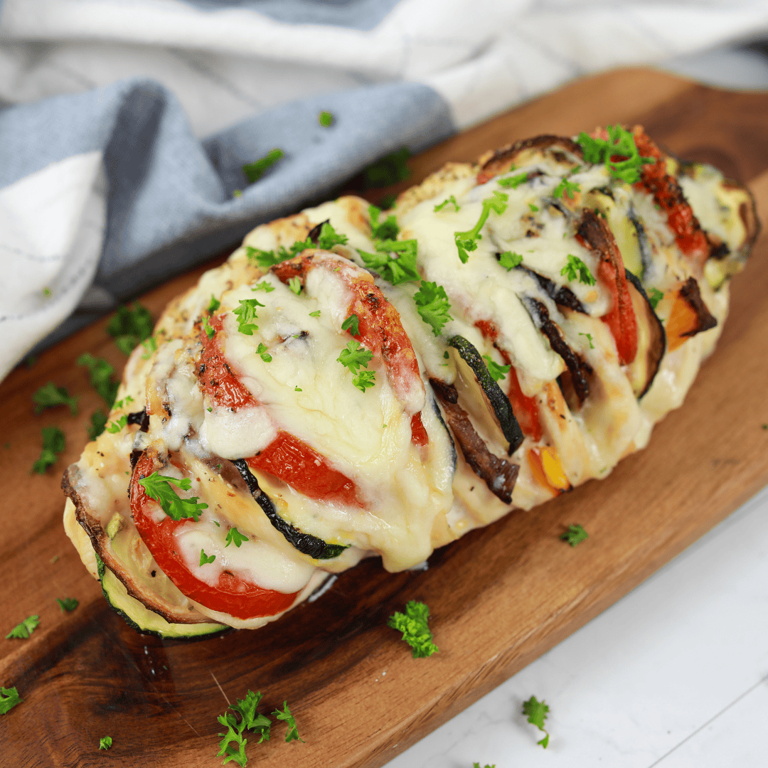 Air Fryer Primavera Stuffed Chicken