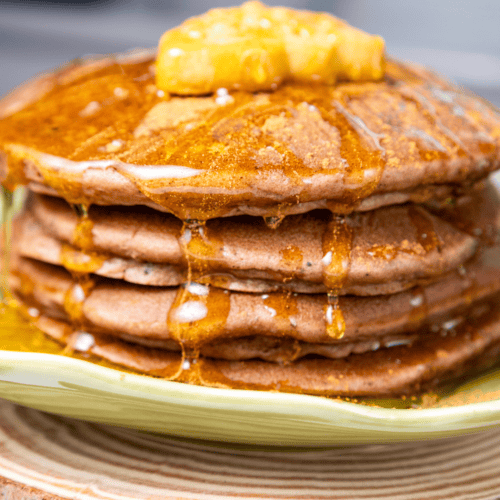 View of Brown Sugar Pancakes Recipe - Fork To Spoon