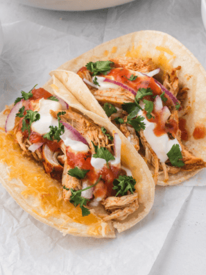 Crockpot Shredded Chicken Tacos (Easy Dump-and-Go Recipe)
