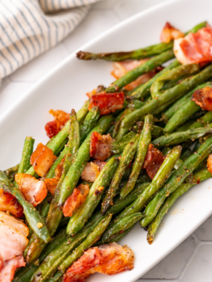 Air Fryer Green Beans With Bacon