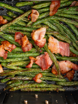 Air Fryer Green Beans With Bacon