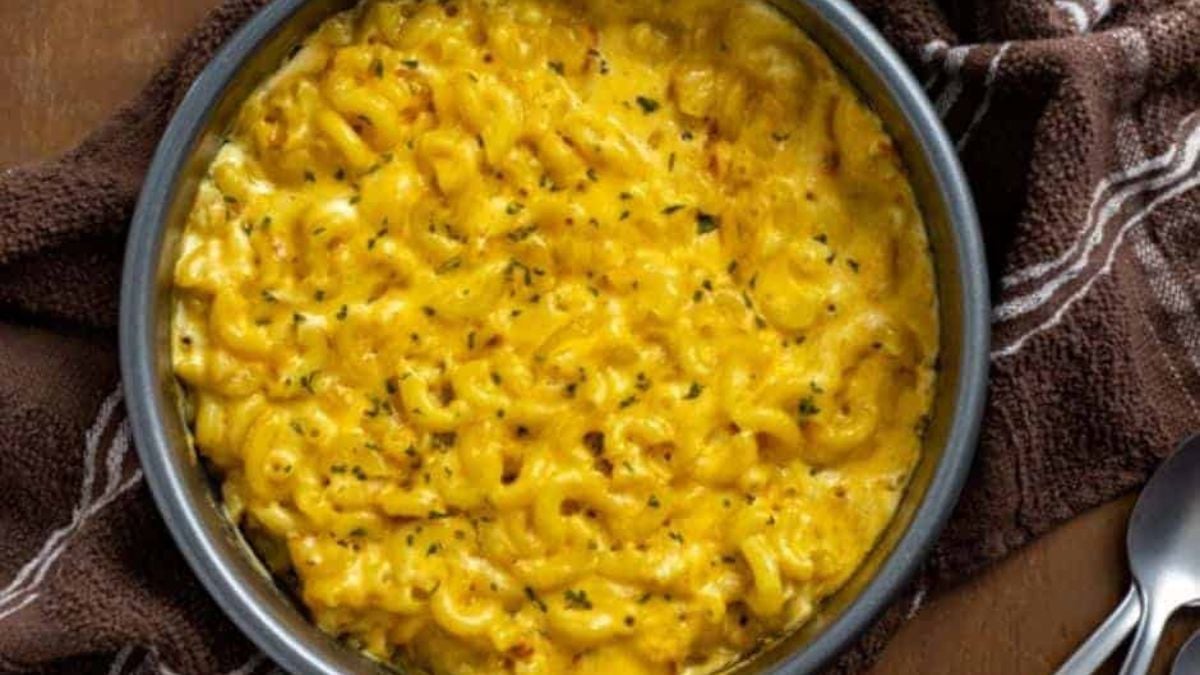 Creamy mac and cheese.