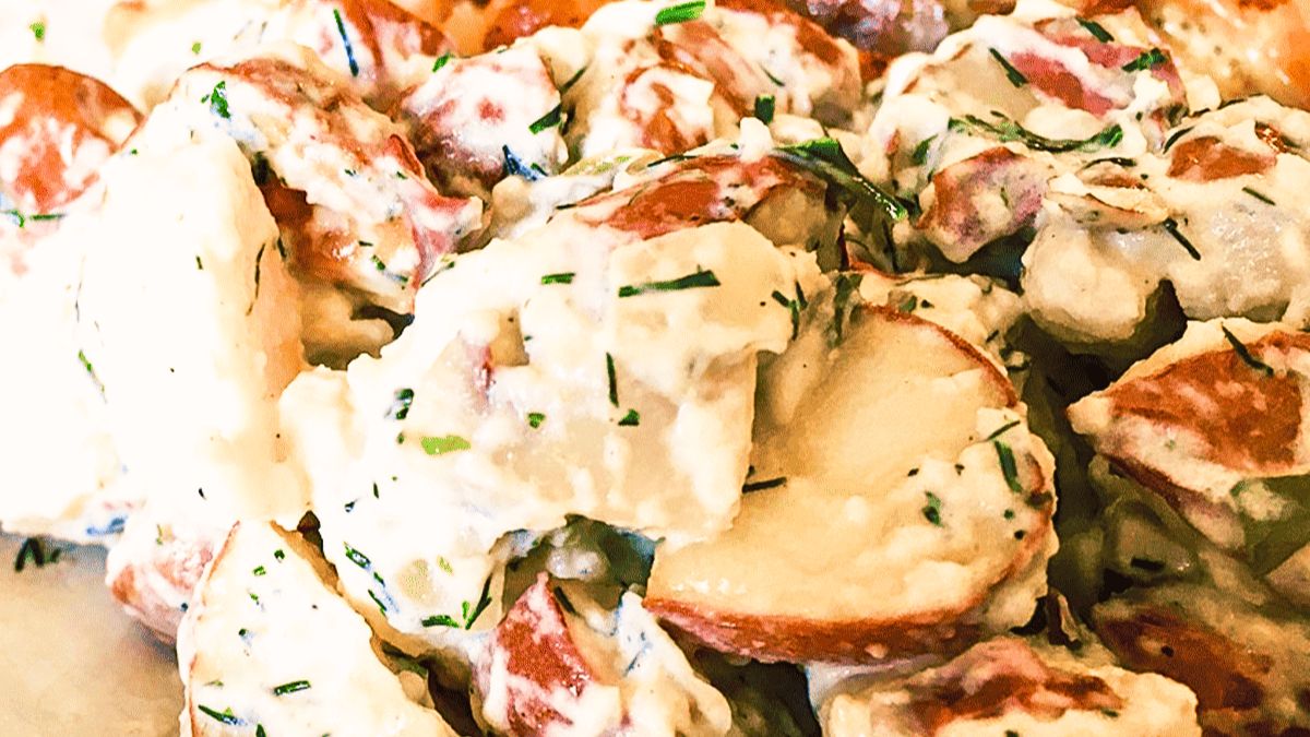 Creamy potato salad.