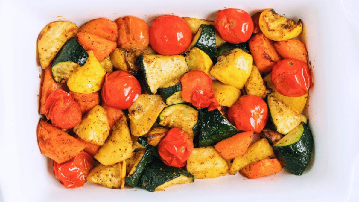 Roasted vegetables.