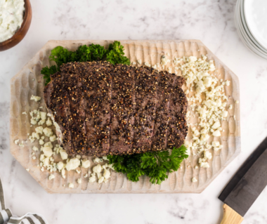 Air Fryer Stuffed Flank Steak