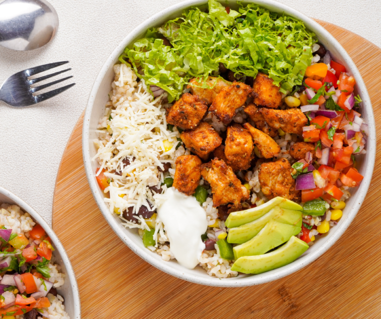 Air Fryer Weight Watcher Chicken Burrito Bowls