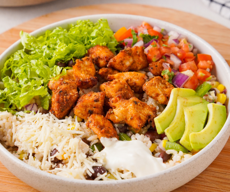 Air Fryer Weight Watcher Chicken Burrito Bowls