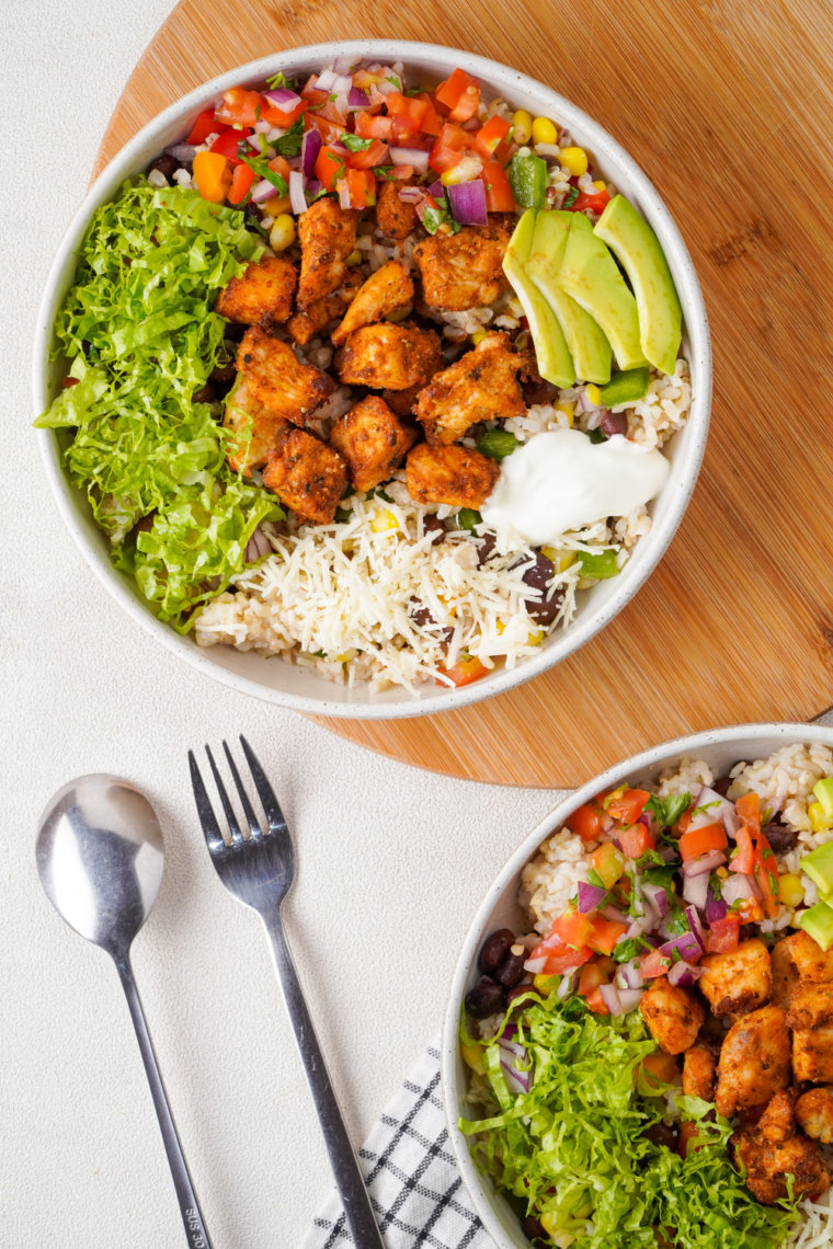 Air Fryer Weight Watcher Chicken Burrito Bowls