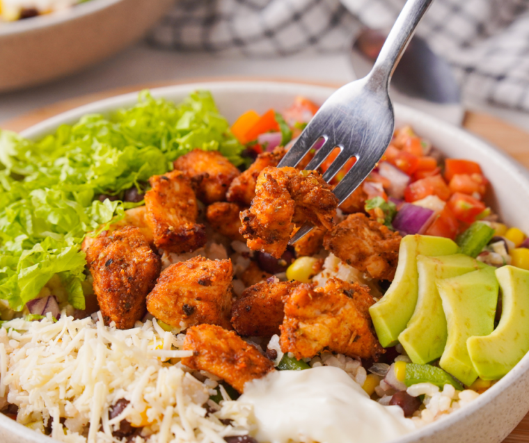 Air Fryer Weight Watcher Chicken Burrito Bowls