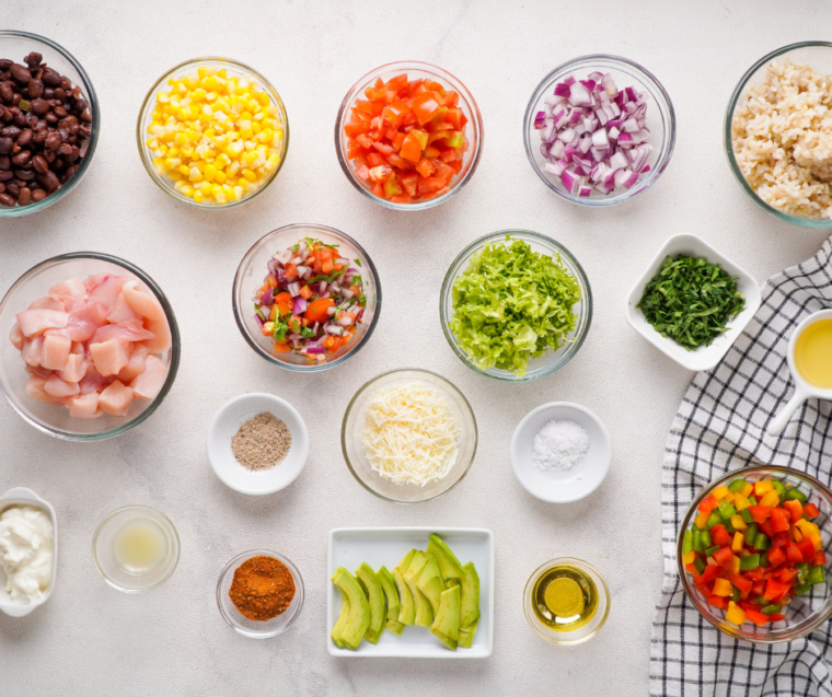 Air Fryer Weight Watcher Chicken Burrito Bowls