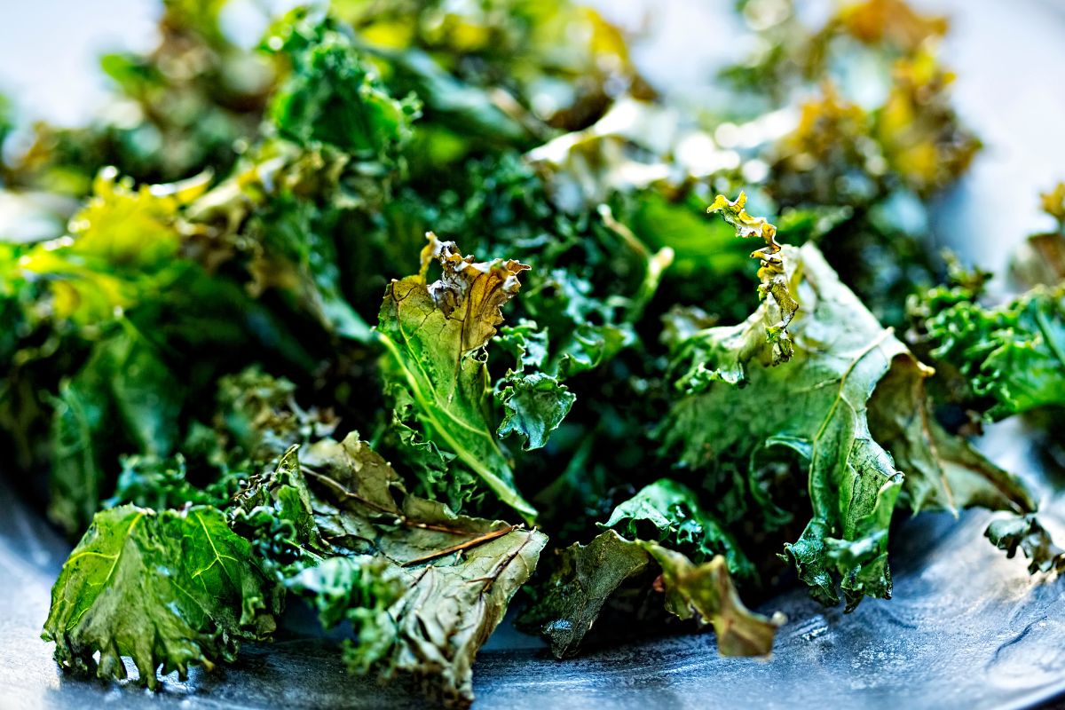 Air fryer kale chips.