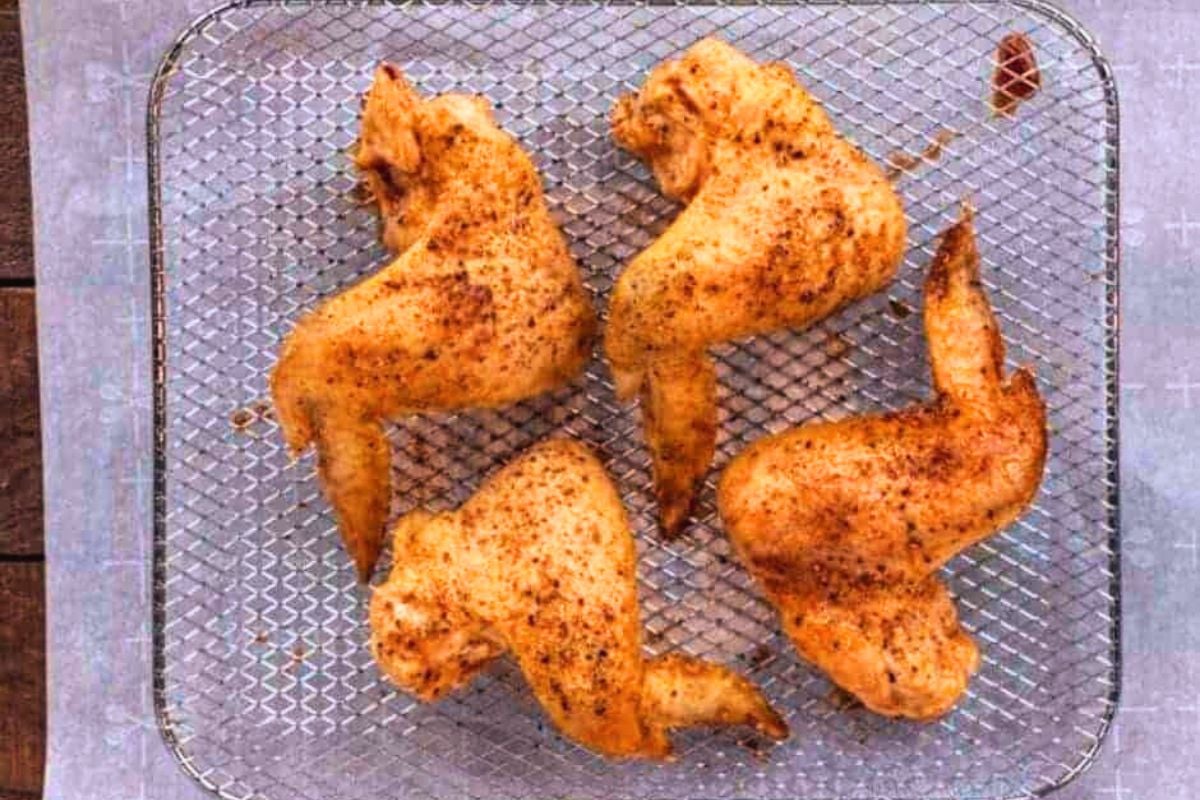 Air fryer naked chicken wings.