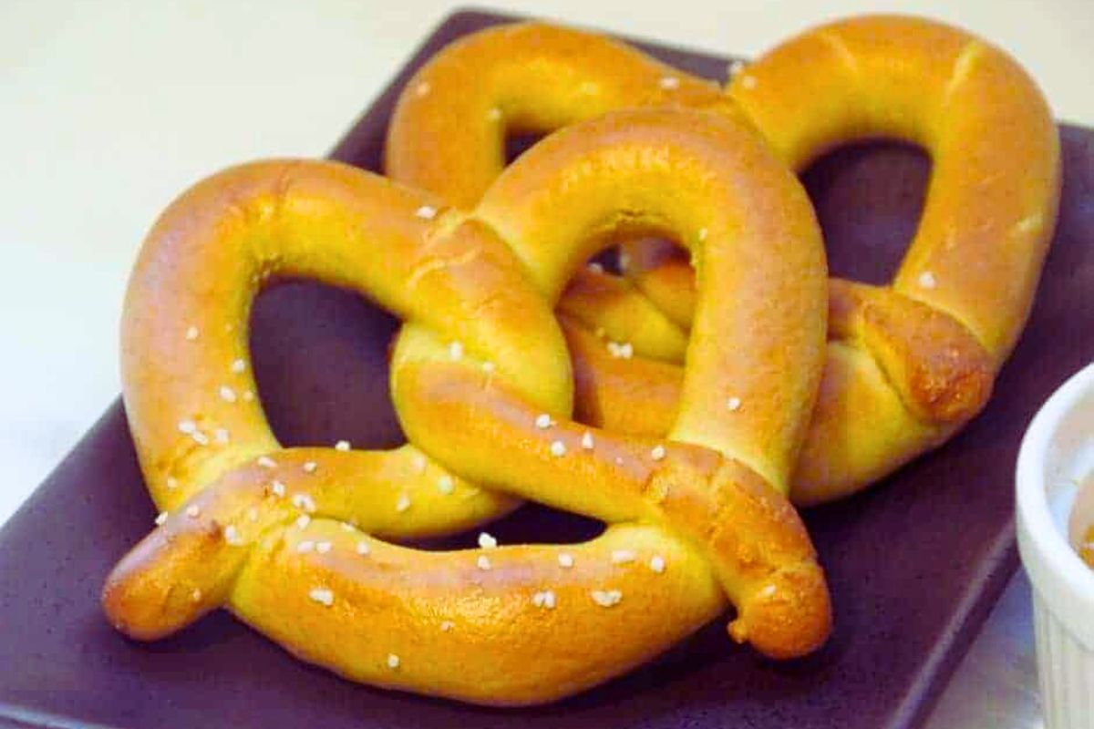 Air fryer soft pretzels.