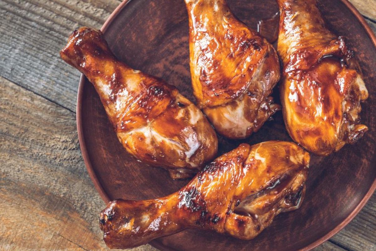 Blackstone honey soy chicken drumsticks.