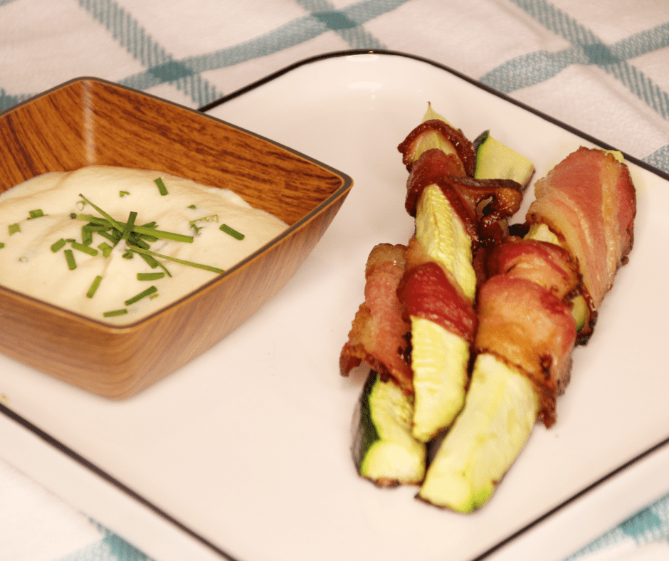 Air-Fryer-Bacon-Zucchini