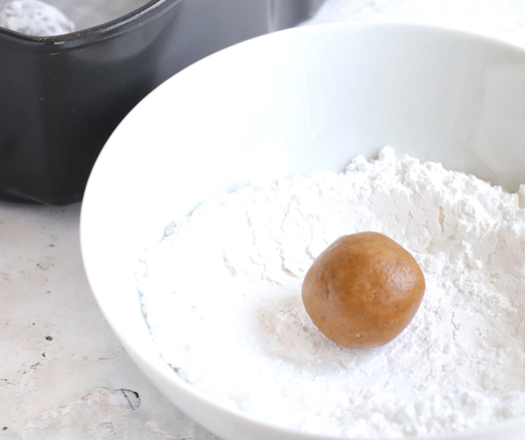 Air Fryer Gingerbread Crinkle Cookies