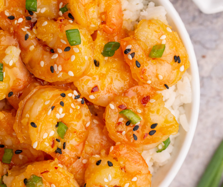 Air Fryer Honey Orange Firecracker Shrimp