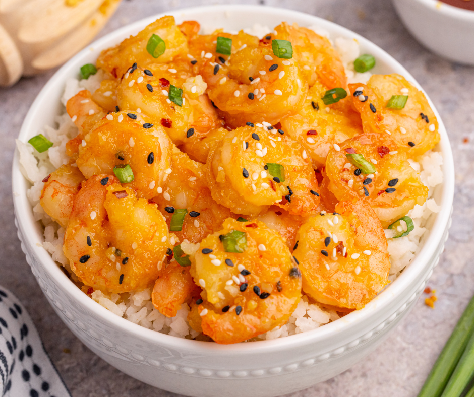 Air Fryer Honey Orange Firecracker Shrimp