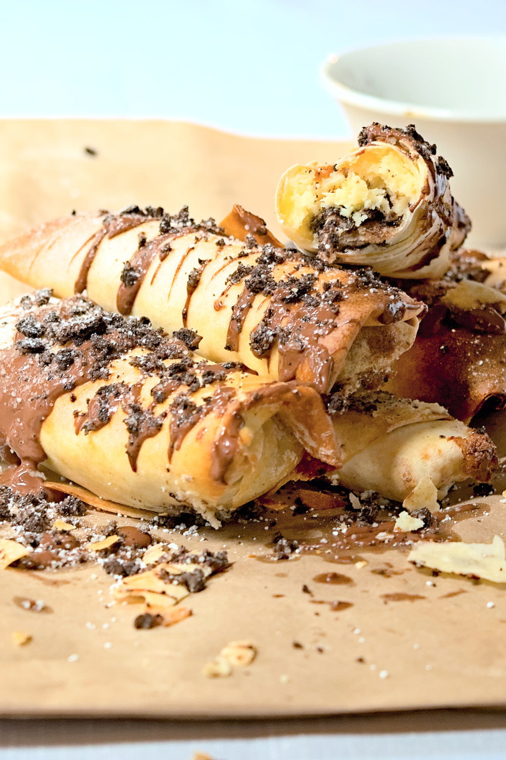 Air Fryer Oreo Egg Rolls