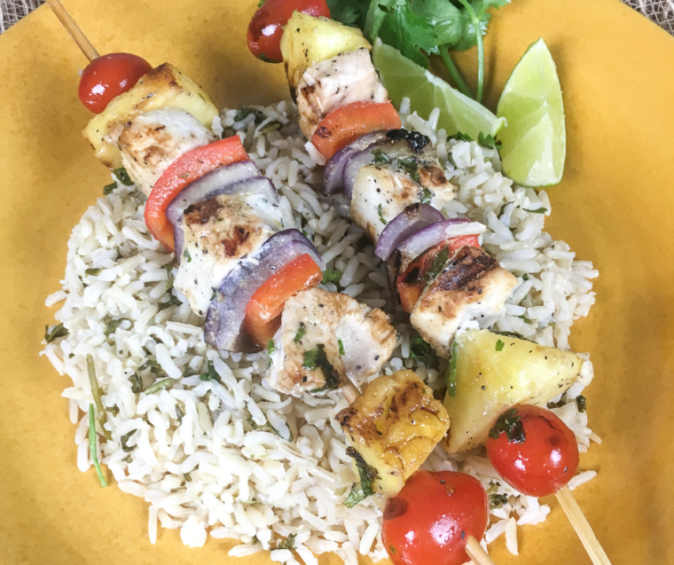 Air Fryer Swordfish Kebabs