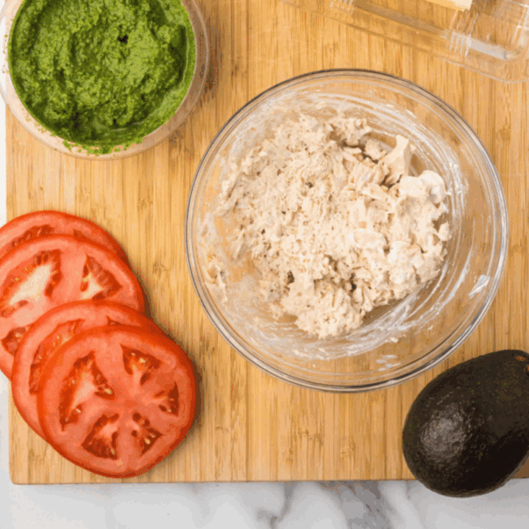Mix all of the ingredients in a large mixing bowl.