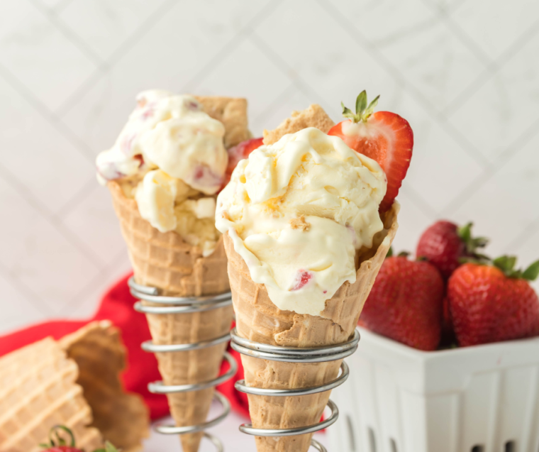 Ninja Creami Strawberry Cheesecake Ice Cream